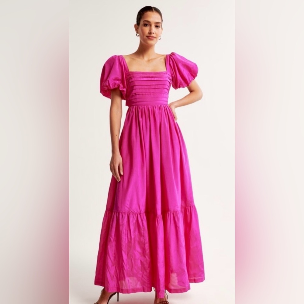 Abercrombie Emerson Drama Bow-Back Maxi Dress - NWT